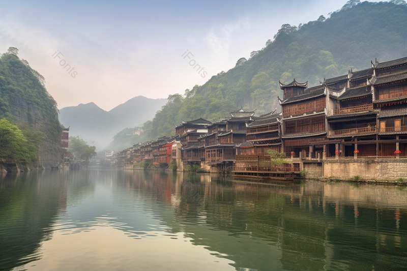 湖南凤凰古城是历史文化名城,高清,摄影图,摄影图片,图片大全,摄影图免费下载